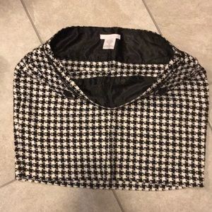 Charlotte Russe, size 13, Houndstooth Skirt, B&W